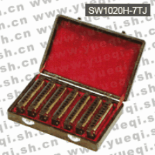 天鵝牌SW1020H-7TJ型10孔20音方形高級布魯斯仿金7調(diào)套裝口琴(大規(guī)格/禮盒)