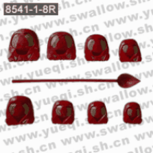 虎丘牌8541R型1-8#紅漆木魚(yú)